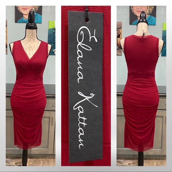 Elana Kattan Dresses & Skirts - 🦋HP🦋 Elana Kattan | Sheath Dress | Knee Length | NWT | Small
